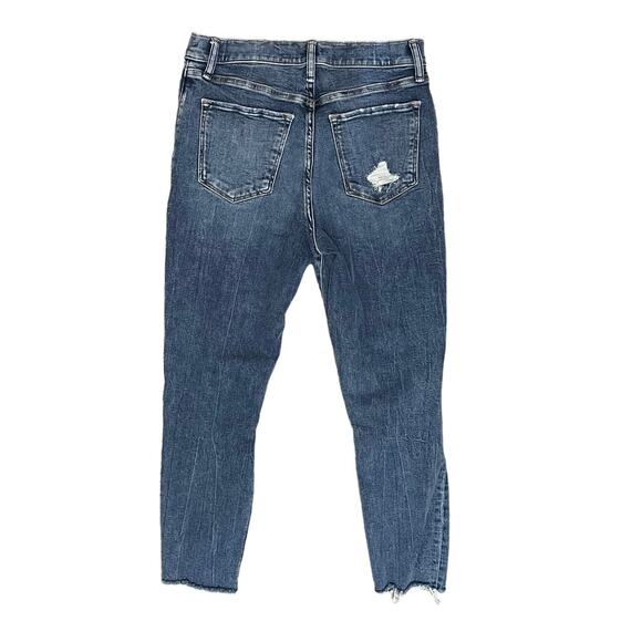 Abercrombie & Fitch Super Skinny Ankle High-Rise Distressed Jeans SZ 29/8 Short - Picture 6 of 12